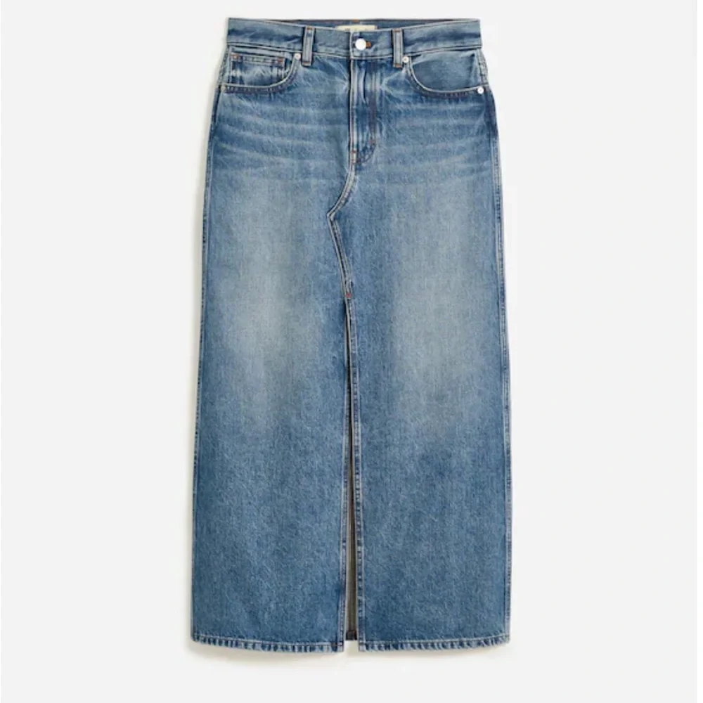 Madewell The Riley Denim Midi Skirt size 27 NWOT - Picture 2 of 7